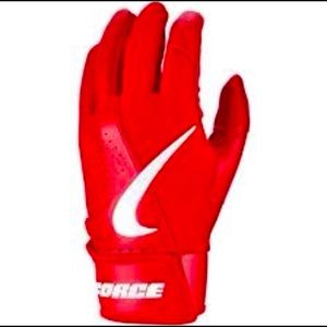 NIKE FORCE EDGE BASEBALL GLOVES MEDIUM RED (NWT)